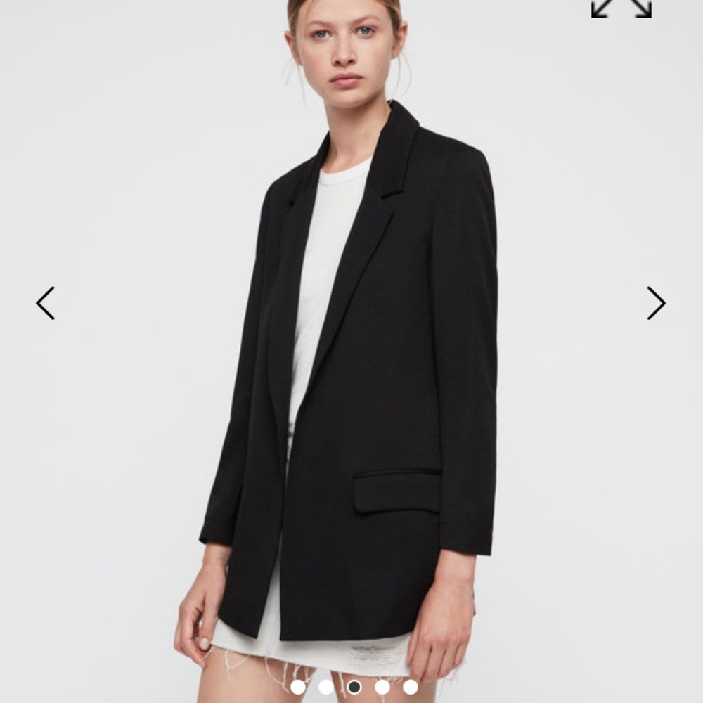 AllSaints Aleida Black Blazer